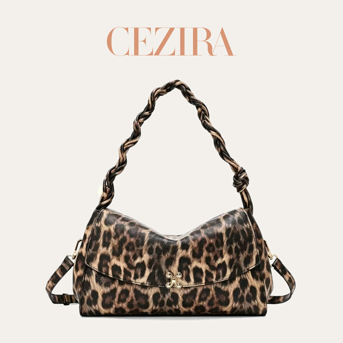 Luxury Bags That Are Vegan - CR High Quality Fashion Leopard Print