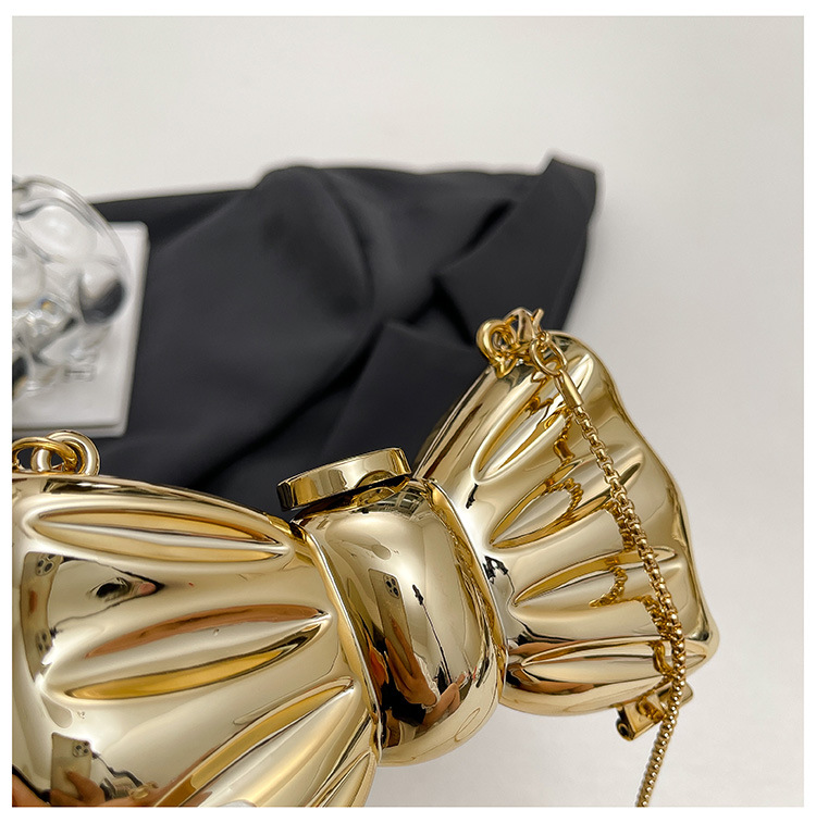 Glossy Gold Metal Bow Shaped M - огляд і ціна Luxury Bags Mini