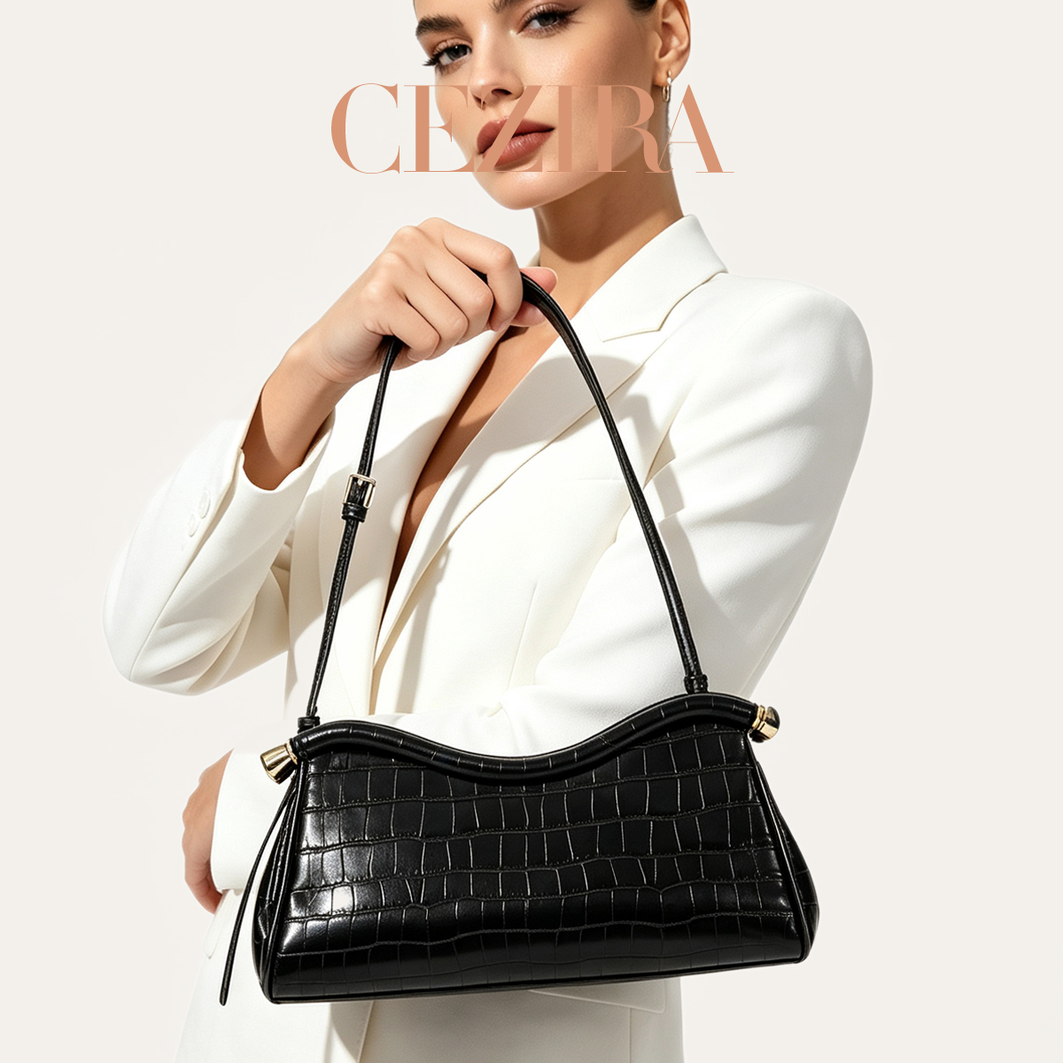 CR Luxury Crocodile Texture Sh - огляд і ціна Luxury Bags That Are Vegan