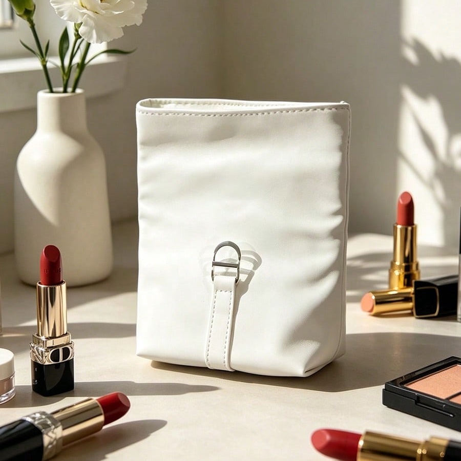 Dior’s Bag White Cosmetic Bag  - огляд і ціна Luxury Bags Dior