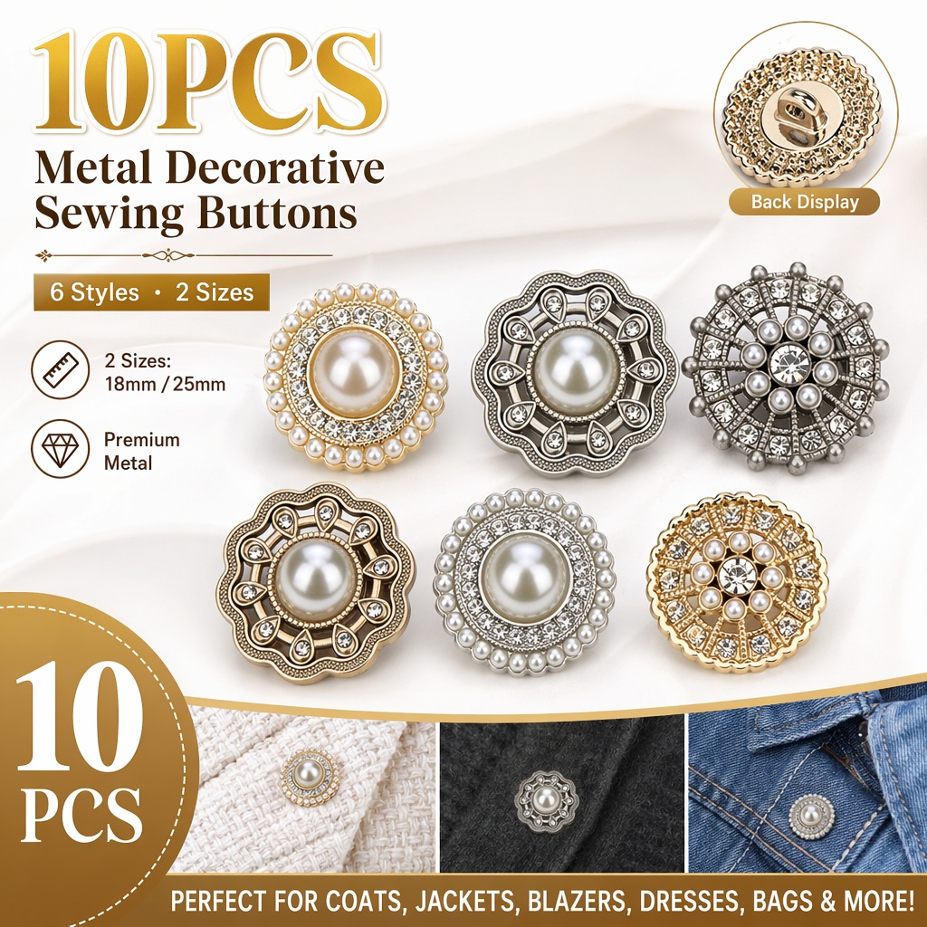 10Pcs Luxury Pearl & Crystal M - огляд і ціна Luxury Bags Dry Clean