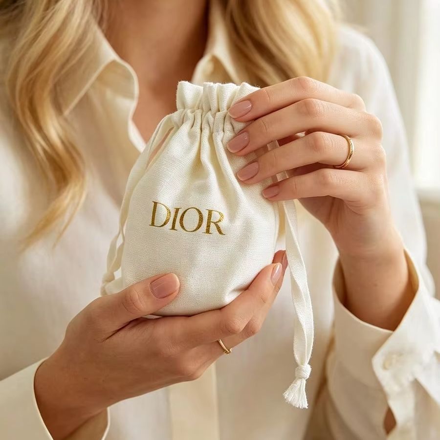 Dior Off‑White Canvas Drawstri - огляд і ціна Luxury Bags Dior